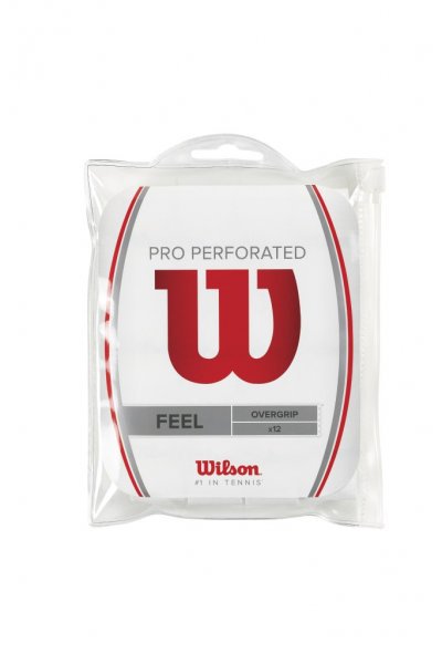 Obrázek Omotávka WILSON PRO OVERGRIP PERF 12PK WH WRZ4006WH