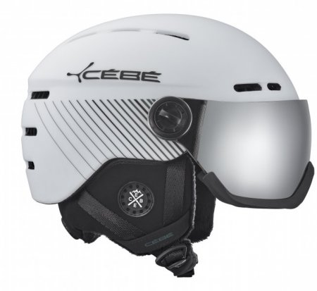 Obrázek Helma CÉBÉ FIREBALL MATT WHITE BLACK LINE CAT. 1 & 3 - 19/20