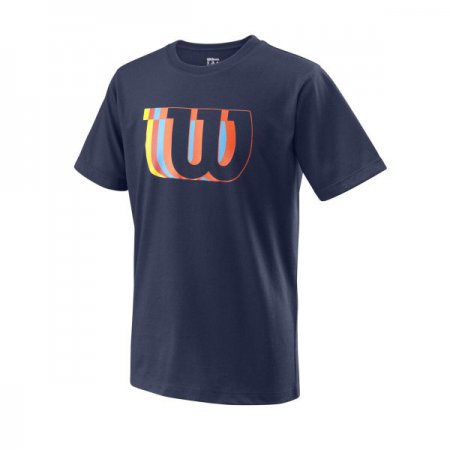 Obrázek Dětské triko WILSON B BLUR W TECH TEE Peacoat WRA786201