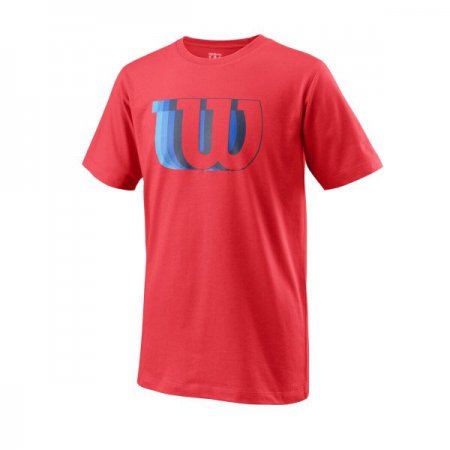 Obrázek Dětské triko WILSON B BLUR W TECH TEE Infrared WRA786202