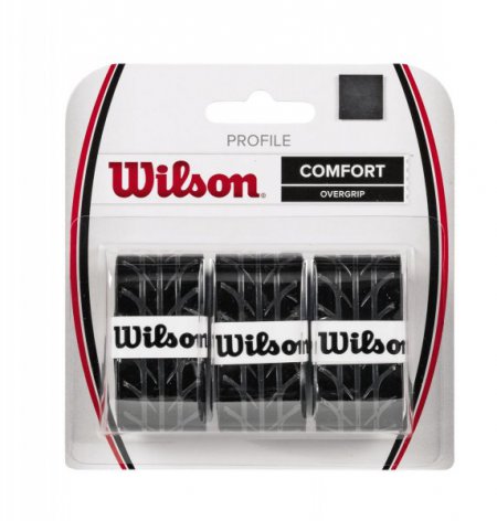 Obrázek Omotávka WILSON PROFILE OVERGRIP Black 3ks WRZ4025BK