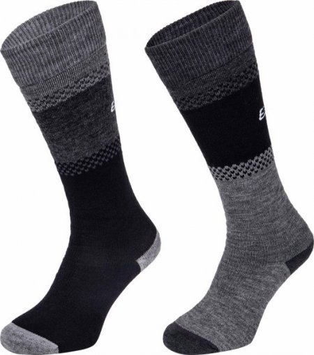 Obrázek Lyžařské ponožky EISBÄR SKI COMFORT 2 PACK black/light grey 15231-51