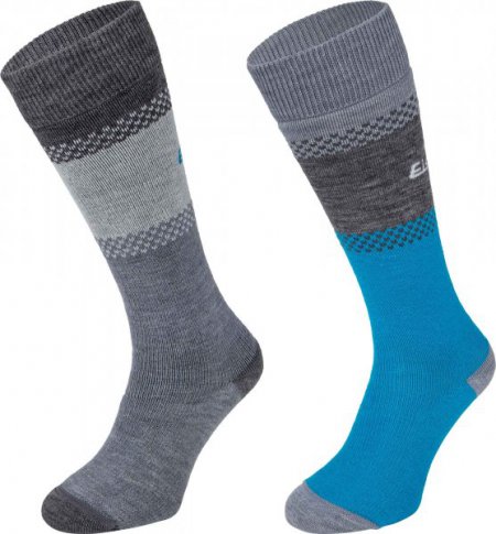 Obrázek Lyžařské ponožky EISBÄR SKI COMFORT 2 PACK light grey/turquise 15231-52
