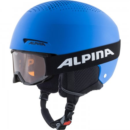 Obrázek Dětská helma + brýle ALPINA ZUPO SET Blue Matt A9239 22/23