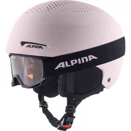 Obrázek Dětská helma + brýle ALPINA ZUPO SET Light Rose Matt A9239 21/22
