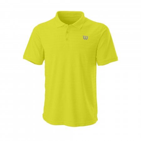 Obrázek Pánské tenisové triko WILSON STRIPE POLO Sulphur Sp 2022 WRA789705