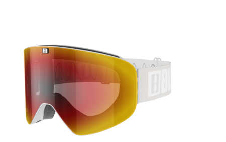 Obrázek Lyžařské brýle BLIZ FLOW Matt Light Grey w Brown w Red Multi 37147-84 22/23