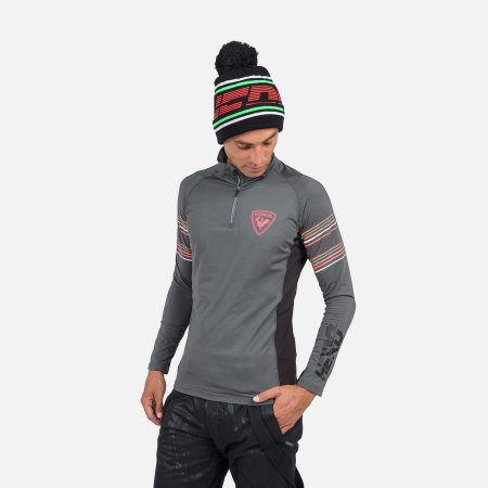Obrázek Pánský rolák ROSSIGNOL CLASSIQUE HERO 1/2 ZIP Onyx Grey RLMML19-23N 23/24