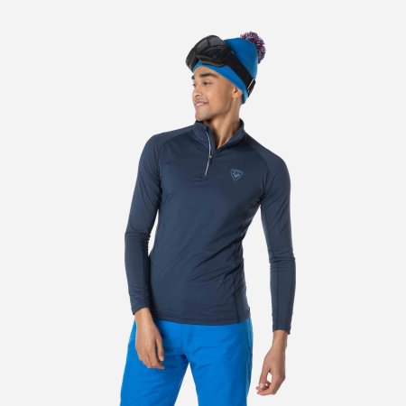 Obrázek Pánský rolák ROSSIGNOL CLASSIQUE 1/2 ZIP Dark Navy RLMML07-715 23/24