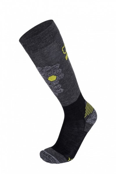 Obrázek Lyžařské ponožky BRBL GLACIER 2 Anthra/Black/Yellow 14275