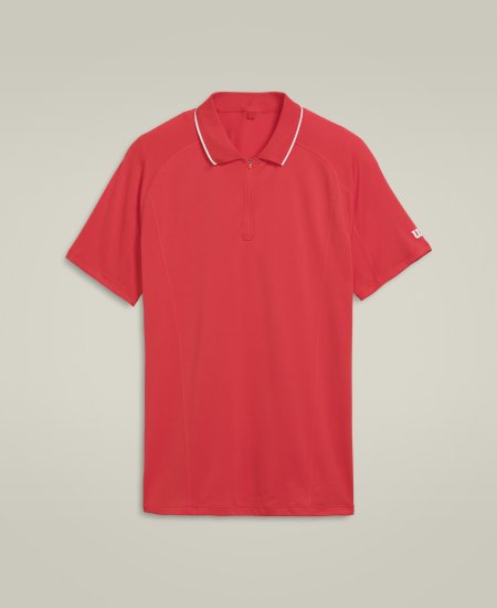 Obrázek Pánské tenisové triko WILSON M TEAM SEAMLESS POLO 2.0 Infrared WM00286411RDB 2024